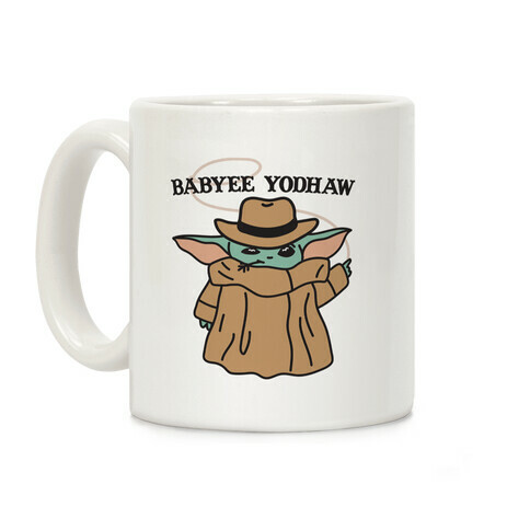 Babyee Yodhaw (Baby Yoda Cowboy) Coffee Mug