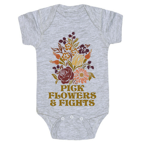 Pick Flowers & Fights Baby One-Piece