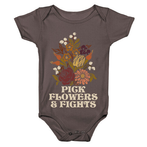 Pick Flowers & Fights Baby One-Piece