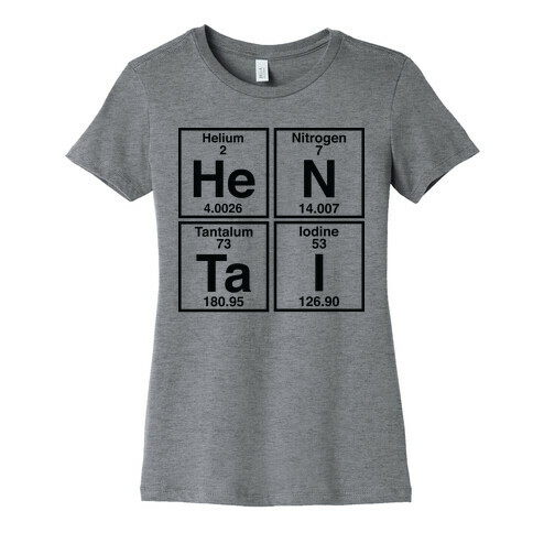 Hentai Periodic Elements Womens T-Shirt