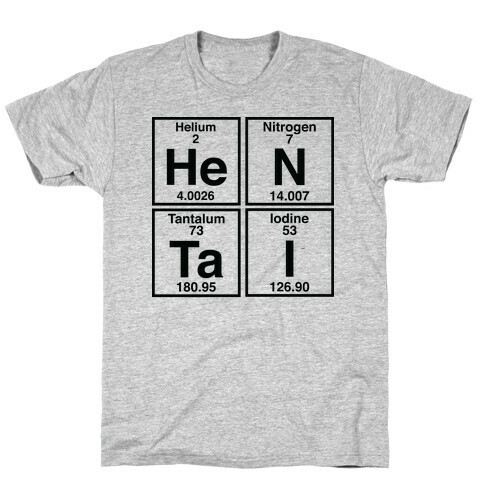 Hentai Periodic Elements T-Shirt