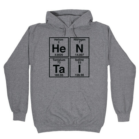 Hentai Periodic Elements Hooded Sweatshirt