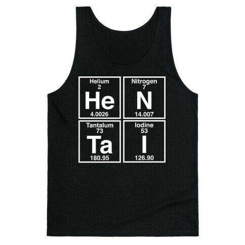 Hentai Periodic Elements Tank Top