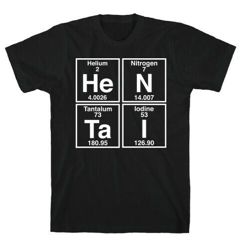 Hentai Periodic Elements T-Shirt