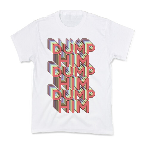 Dump Him Retro Rainbow Kids T-Shirt