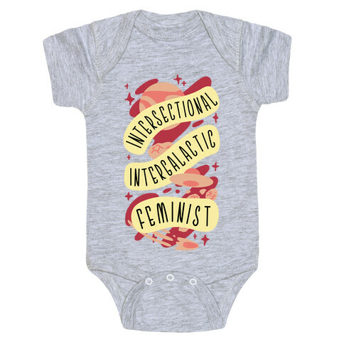 Intersectional Intergalactic Feminist Baby One-Piece