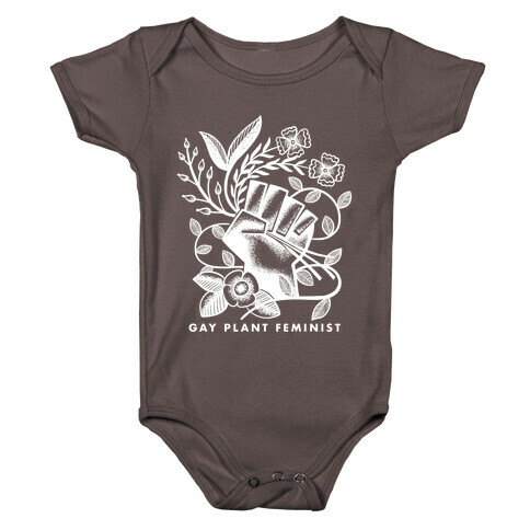 Gay Plant Feminist Baby One-Piece