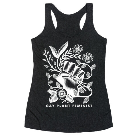 Gay Plant Feminist Racerback Tank Top