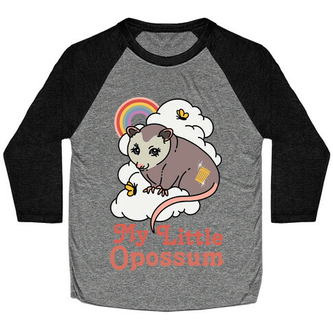 My Little Opossum  Baseball Tee