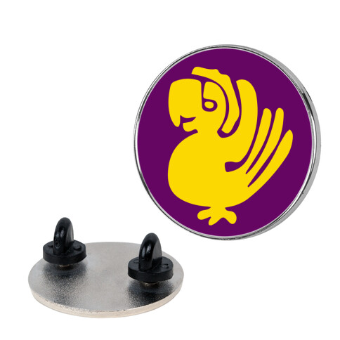 Purple Parrots Pin