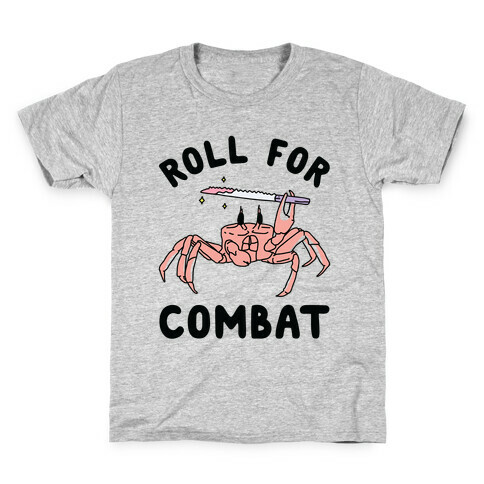 Roll For Combat Knife Crab Kids T-Shirt