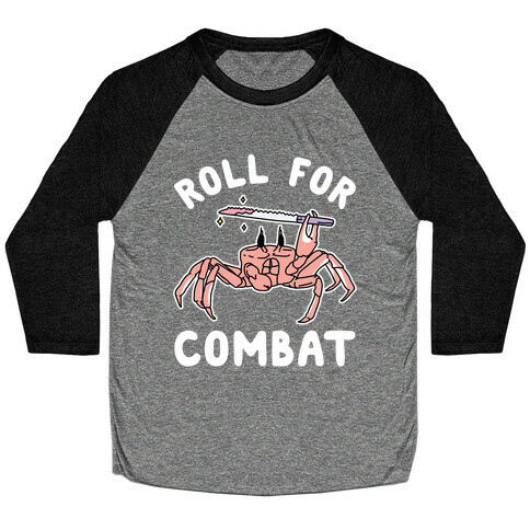 Roll For Combat Knife Crab Baseball Tee