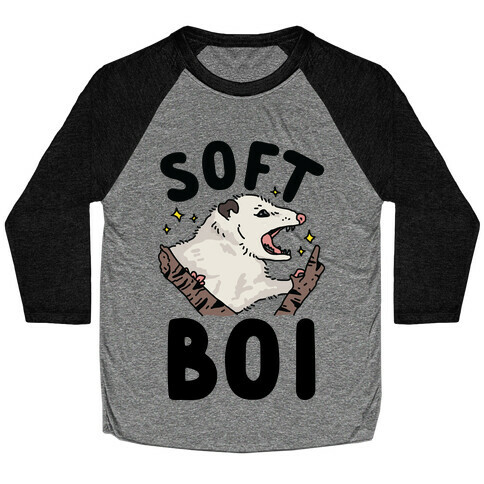 Soft Boi Opossum Baseball Tee