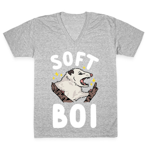 Soft Boi Opossum V-Neck Tee Shirt