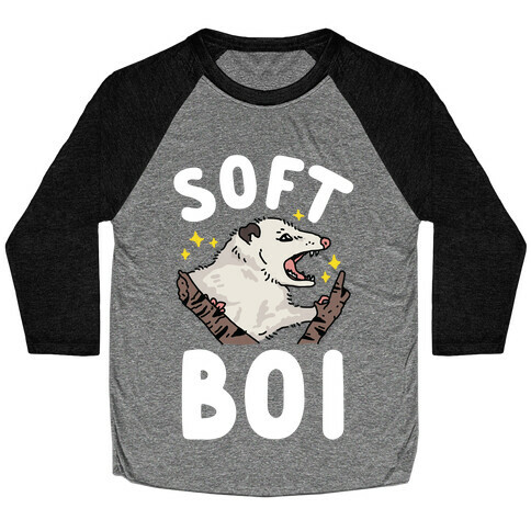 Soft Boi Opossum Baseball Tee