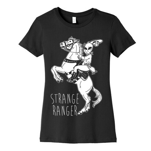 Strange Ranger Cowboy Alien Womens T-Shirt