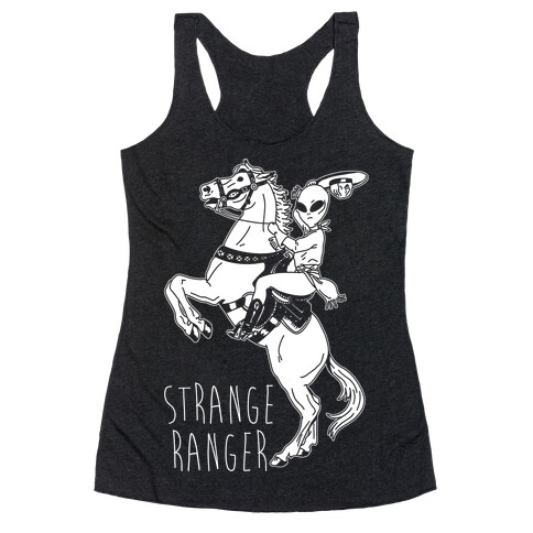 Strange Ranger Cowboy Alien Racerback Tank Top