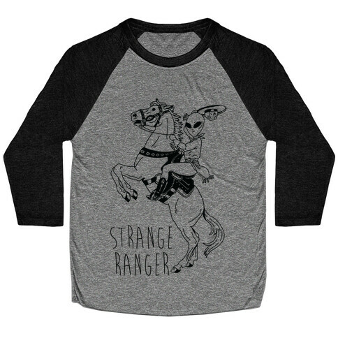 Strange Ranger Cowboy Alien Baseball Tee