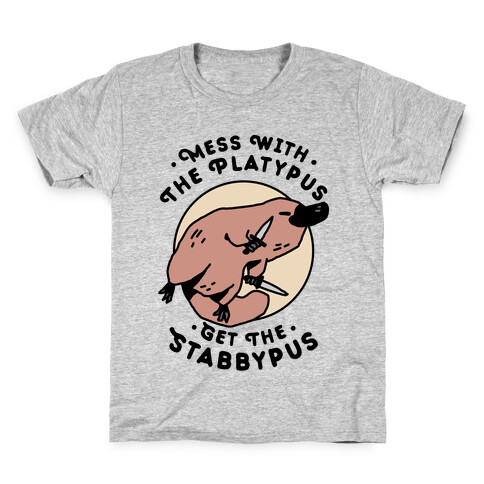 Mess With The Platypus Get the Stabbypus Kids T-Shirt