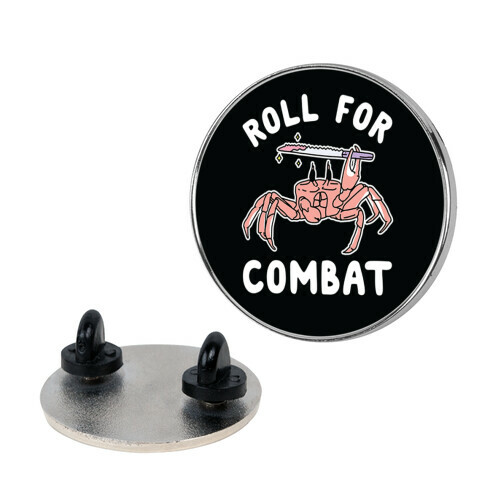 Roll For Combat Knife Crab Pin