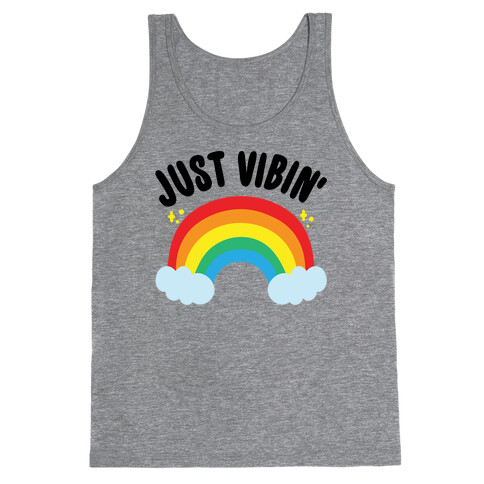 Just Vibin' Rainbow Tank Top