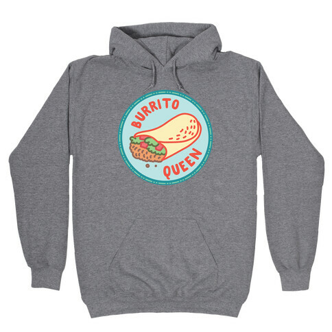 Burrito Queen Pop Culture Merit Badge Hooded Sweatshirt