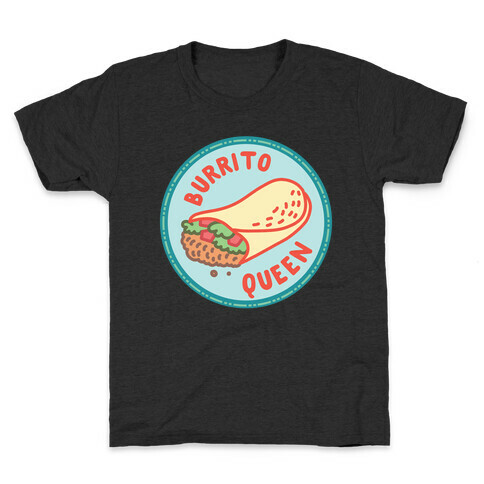 Burrito Queen Pop Culture Merit Badge Kids T-Shirt