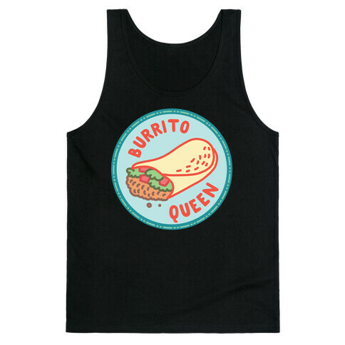 Burrito Queen Pop Culture Merit Badge Tank Top