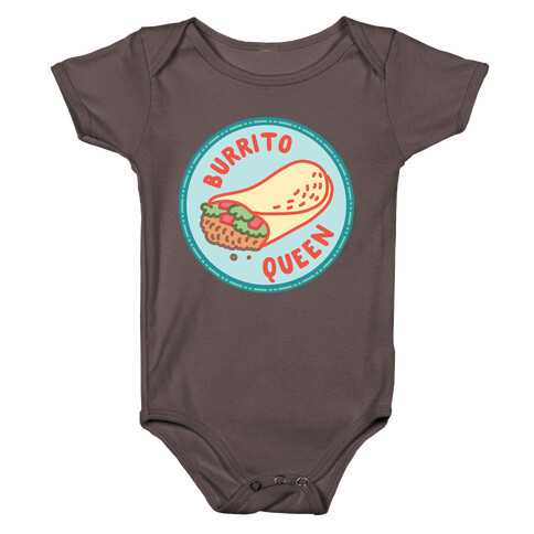 Burrito Queen Pop Culture Merit Badge Baby One-Piece