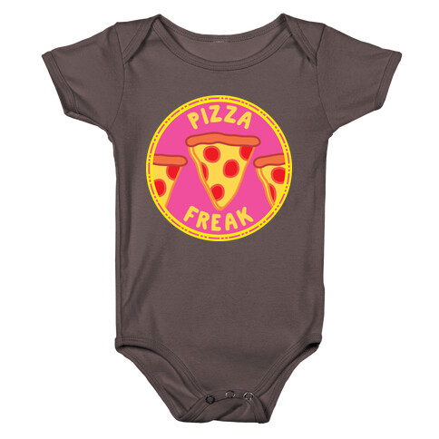Pizza Freak Pop Culture Merit Badge Baby One-Piece