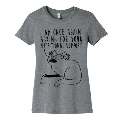 I Am Once Again Asking For Your Nutritional Support  Womens T-Shirt