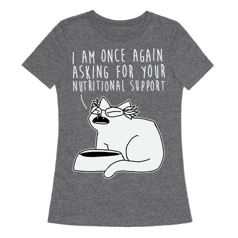 I Am Once Again Asking For Your Nutritional Support  Womens T-Shirt