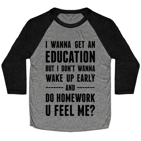 Education Baseball Tee