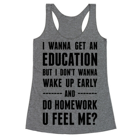 Education Racerback Tank Top