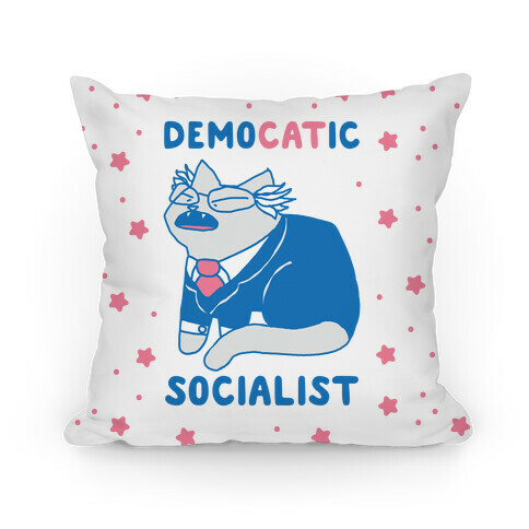 DemoCATic Socialist Pillow