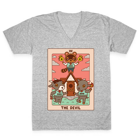 The Devil Tom Nook V-Neck Tee Shirt