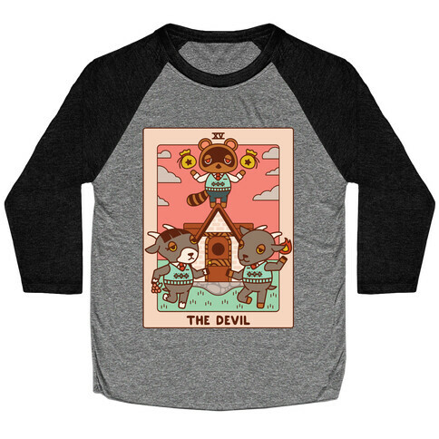 The Devil Tom Nook Baseball Tee