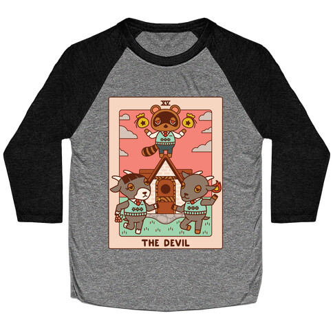 The Devil Tom Nook Baseball Tee