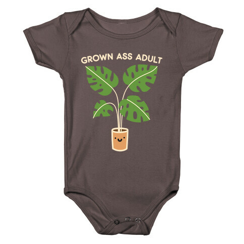 Grown Ass Adult Monstera Baby One-Piece