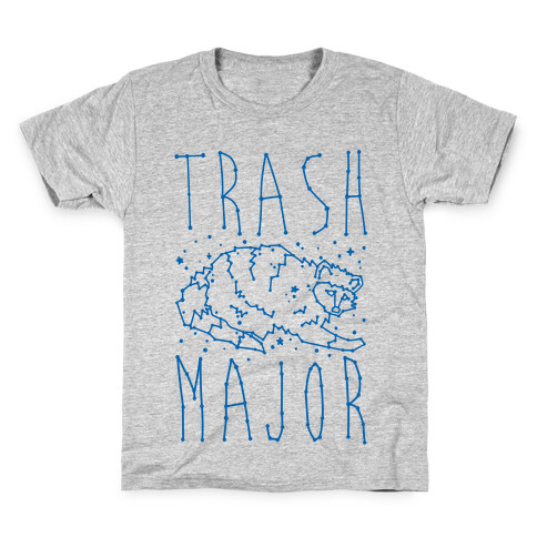 Trash Major Raccoon Constellation Parody Kids T-Shirt
