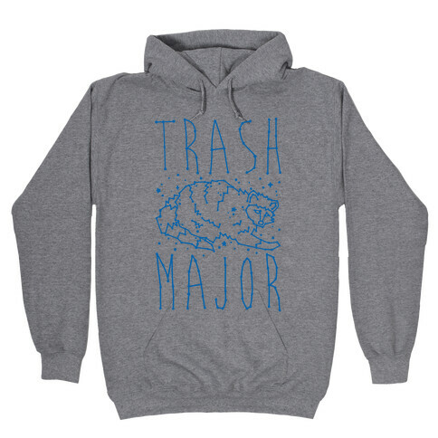Trash Major Raccoon Constellation Parody Hooded Sweatshirt
