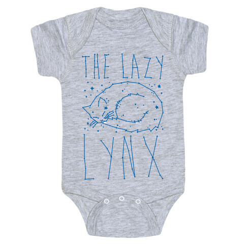 The Lazy Lynx Cat Constellation Parody Baby One-Piece