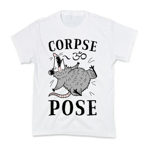 Corpse Pose Kids T-Shirt