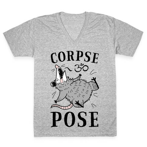 Corpse Pose V-Neck Tee Shirt