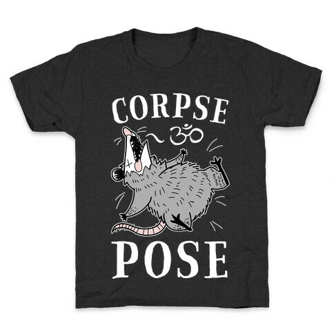 Corpse Pose Kids T-Shirt