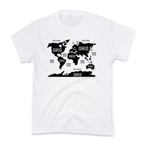 The Ohio World Map Kids T-Shirt