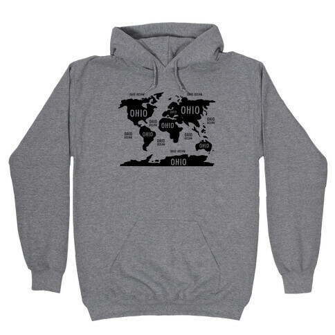 The Ohio World Map Hooded Sweatshirt