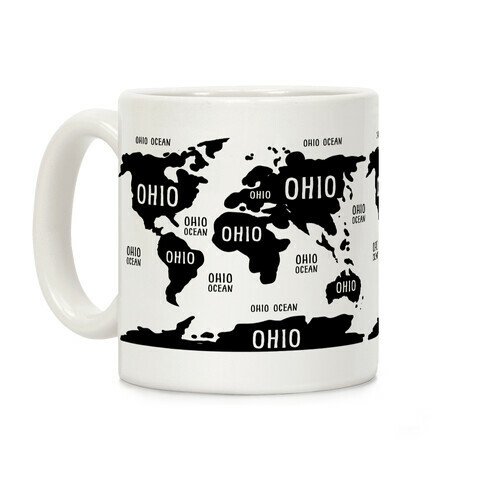 The Ohio World Map Coffee Mug