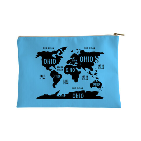 The Ohio World Map Accessory Bag