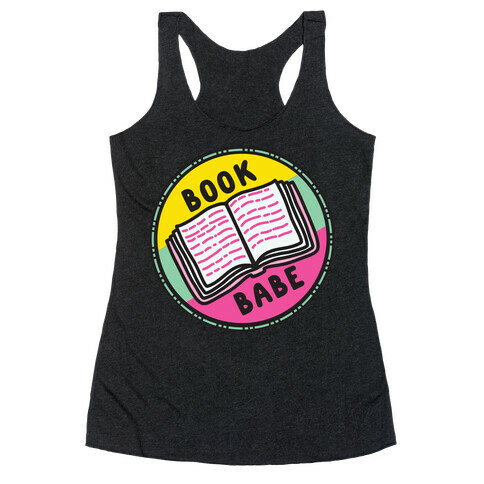 Book Babe Pop Culture Merit Badge Racerback Tank Top